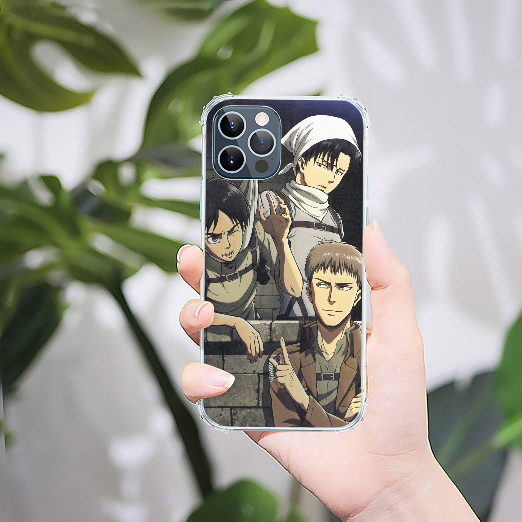 （画像用） 進撃の巨人 Attack on Titan 【iPhone 12シリーズ対応】透明スマホケース（クリアソフトケース）